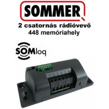 SOMMER 2 csatornás dobozolt kapunyitó, garázskapu rádióvevő memória kártya nélkül 448 memóriahely